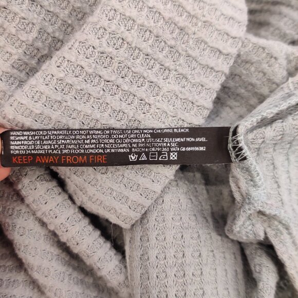 Urban Outfitters Out From Under Pale Sage Soft Waffle Knit Hoodie | Medium - Picture 6 of 7